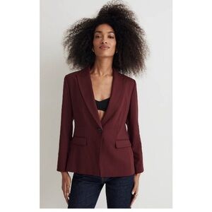 Madewell Waisted Blazer Cabernet 2 Women’s
